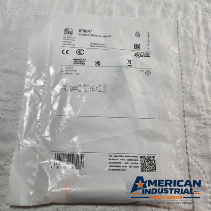 IFM IF5647 IFA2004-FRKG/US-100-IRF inductive proximity sensor for industrial automation systems and machine control