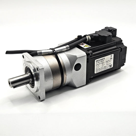 Inovance MS1H1-40B30CB 400W AC servo motor with Stonker STF60-10 planetary gear reducer for industrial motion control