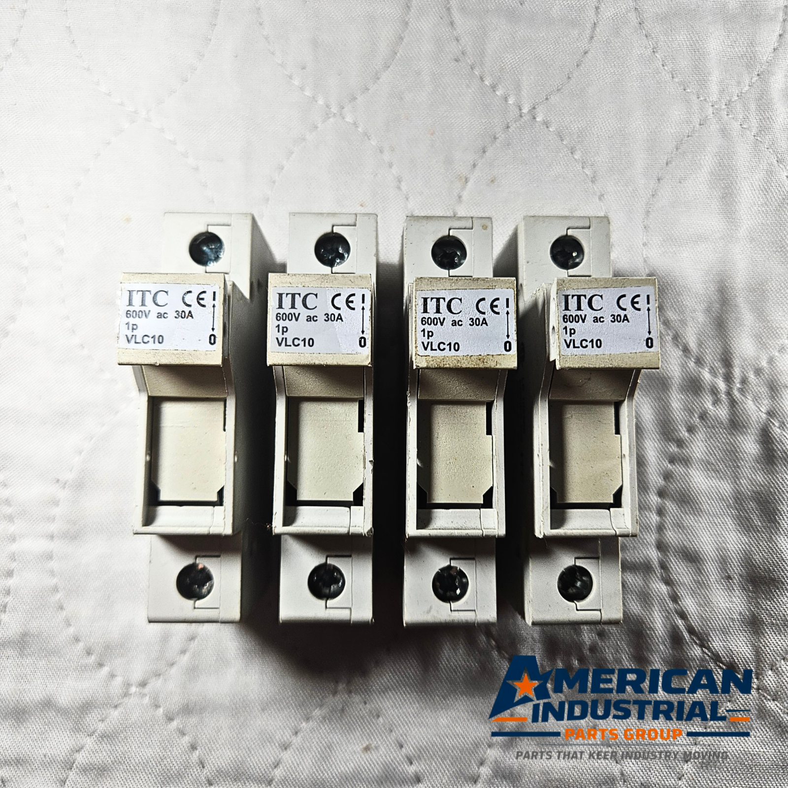 ITC Series 400 30A 600VAC DIN rail circuit breaker lot of 4 for industrial electrical panels and MRO applications
