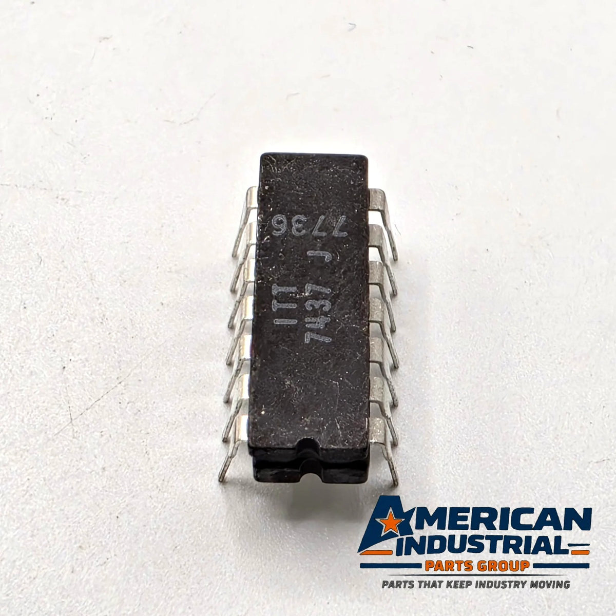 ITT 7437J quad 2-input NAND buffer TTL IC 14-pin ceramic DIP 1977 from American Industrial Parts Group