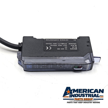 Keyence FS-M1 digital fiber optic sensor amplifier NPN cable type 12-24VDC for industrial automation