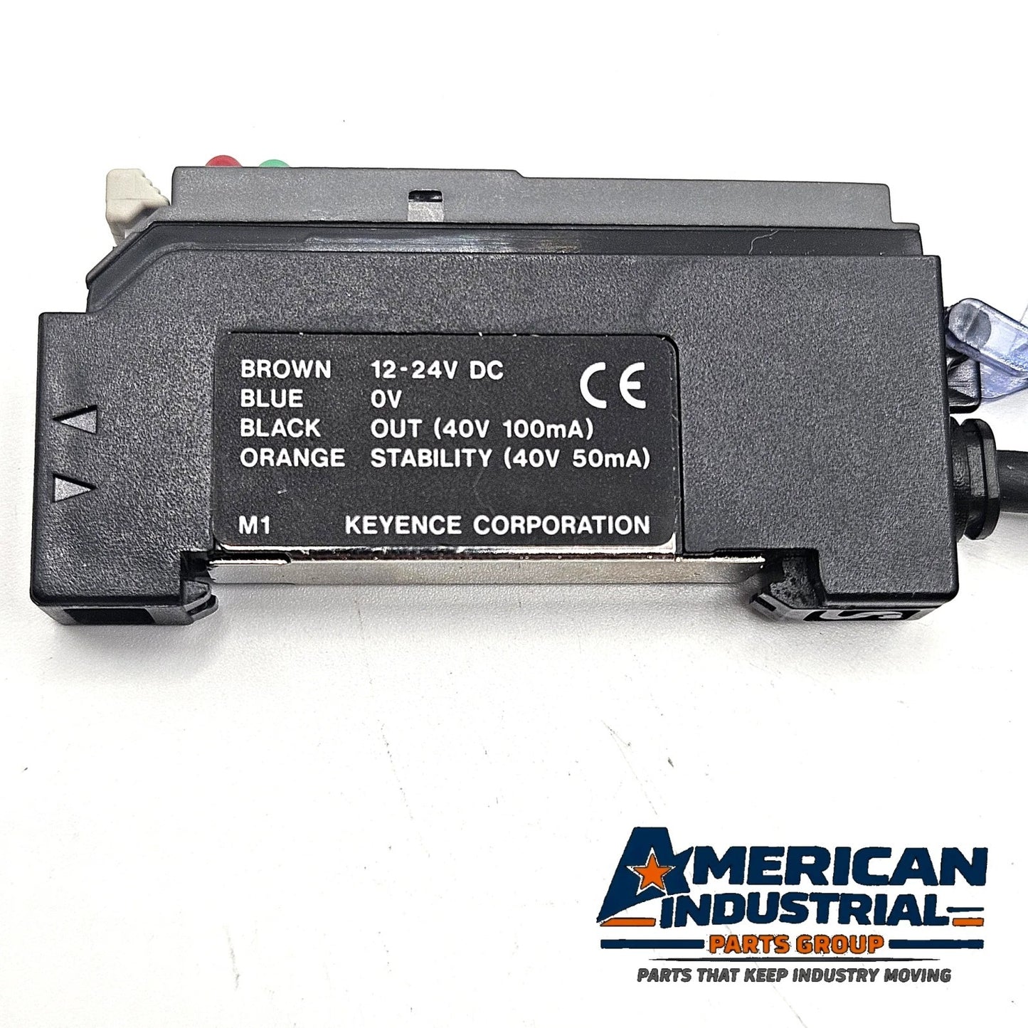 Keyence FS-M1 digital fiber optic sensor amplifier NPN cable type 12-24VDC for industrial automation