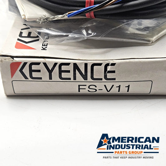 Keyence FS-V11 digital fiber optic sensor amplifier NPN cable type 12-24VDC for industrial automation