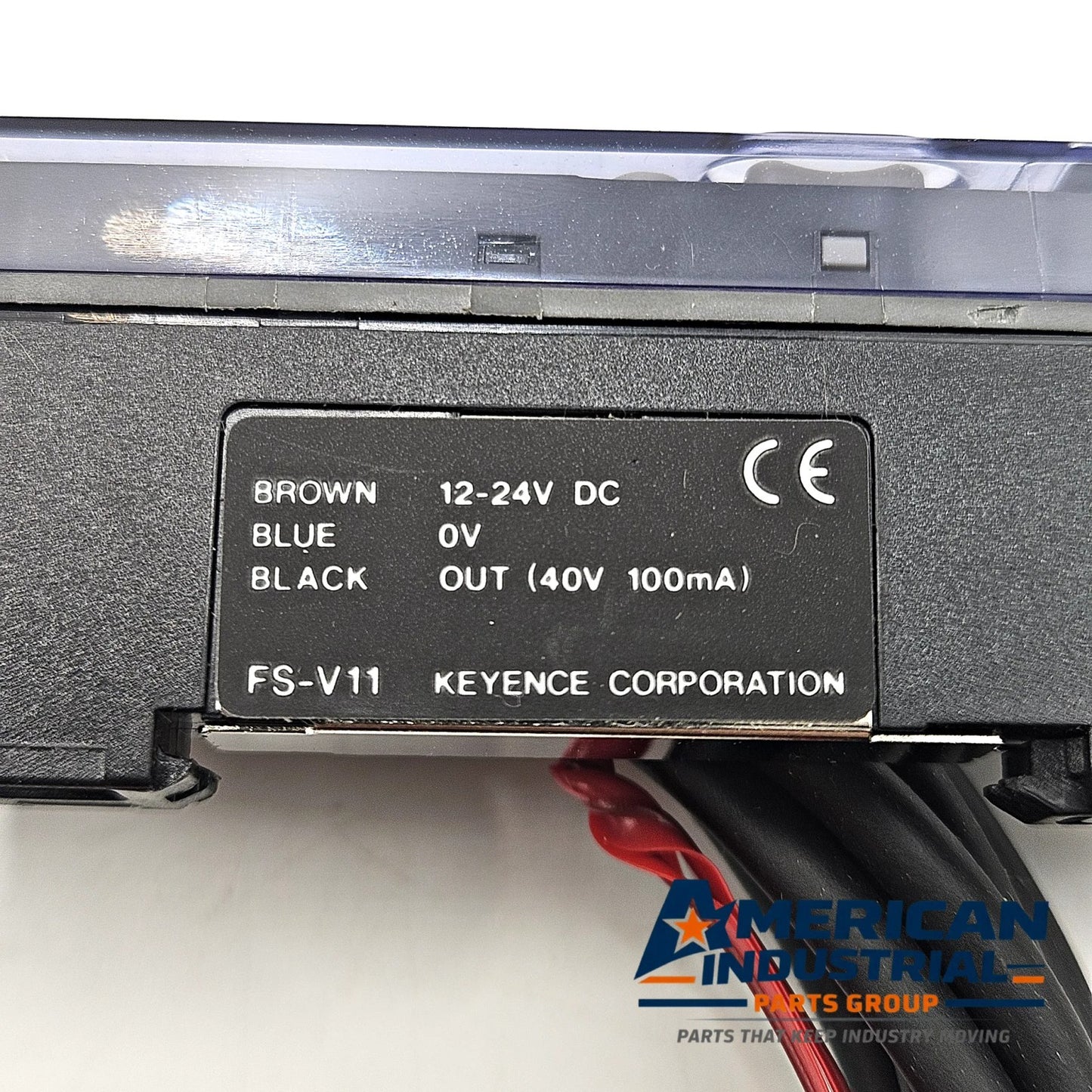 Keyence FS-V11 digital fiber optic sensor amplifier NPN cable type 12-24VDC for industrial automation