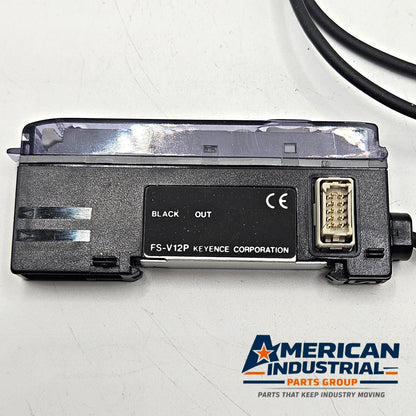 Keyence FS-V12P digital fiber optic sensor amplifier PNP 12-24VDC for industrial automation