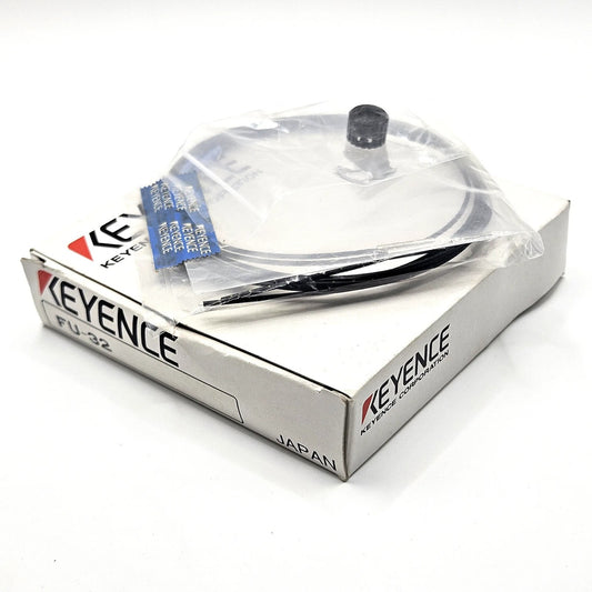 Keyence FU-32 thrubeam fiber optic sensor unit 1m side view for fiber amplifiers in industrial automation