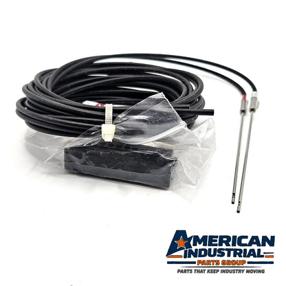 Keyence FU-34 transmissive thrubeam fiber optic sensor unit for fiber amplifiers in industrial automation