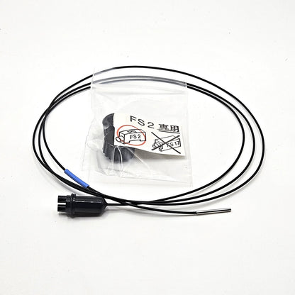 Keyence FU-49 diffuse reflective fiber optic sensor unit 1m fixed fiber 1.5mm head for industrial automation