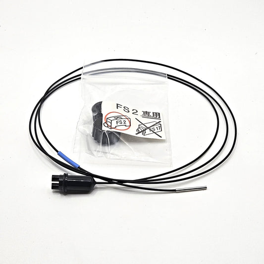 Keyence FU-49 diffuse reflective fiber optic sensor unit 1m fixed fiber 1.5mm head for industrial automation
