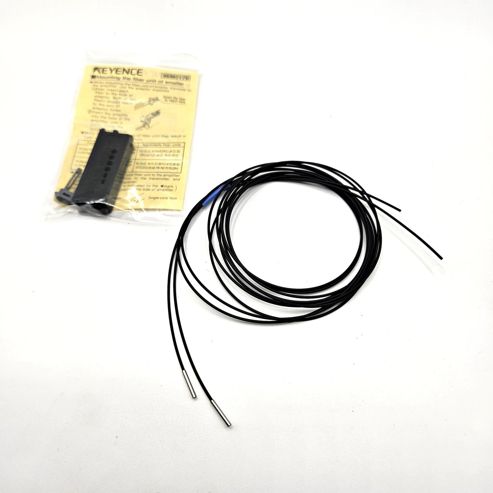 Keyence FU-59 thrubeam fiber optic sensor unit 1m high-flex fiber for fiber amplifiers in industrial automation