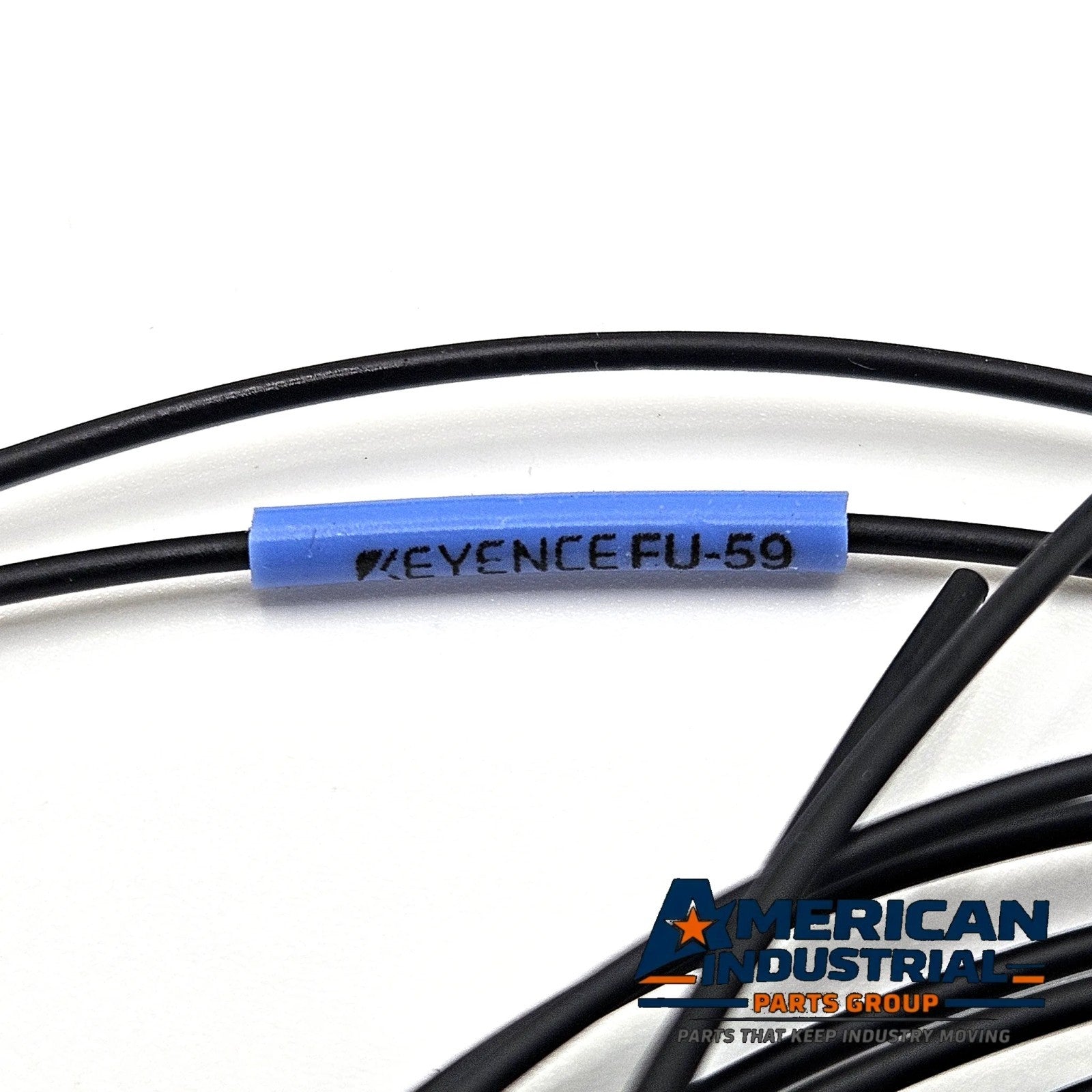 Keyence FU-59 thrubeam fiber optic sensor unit 1m high-flex fiber for fiber amplifiers in industrial automation