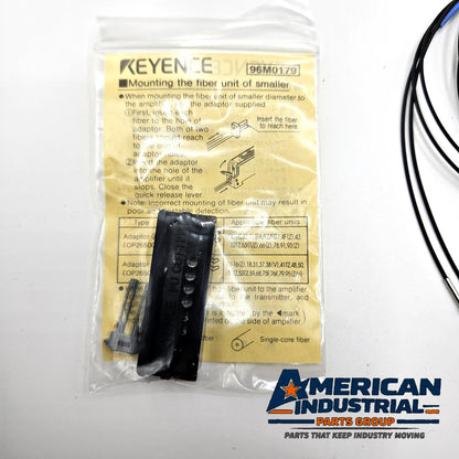 Keyence FU-59 thrubeam fiber optic sensor unit 1m high-flex fiber for fiber amplifiers in industrial automation