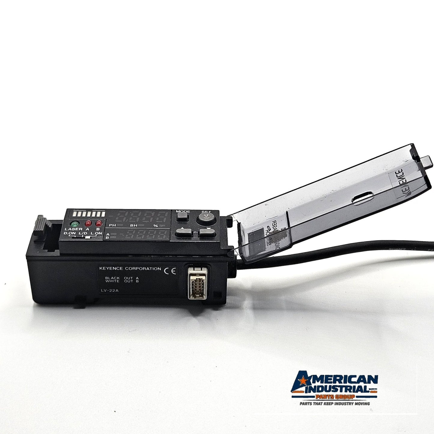Keyence LV-22A digital laser sensor amplifier expansion unit NPN for industrial automation