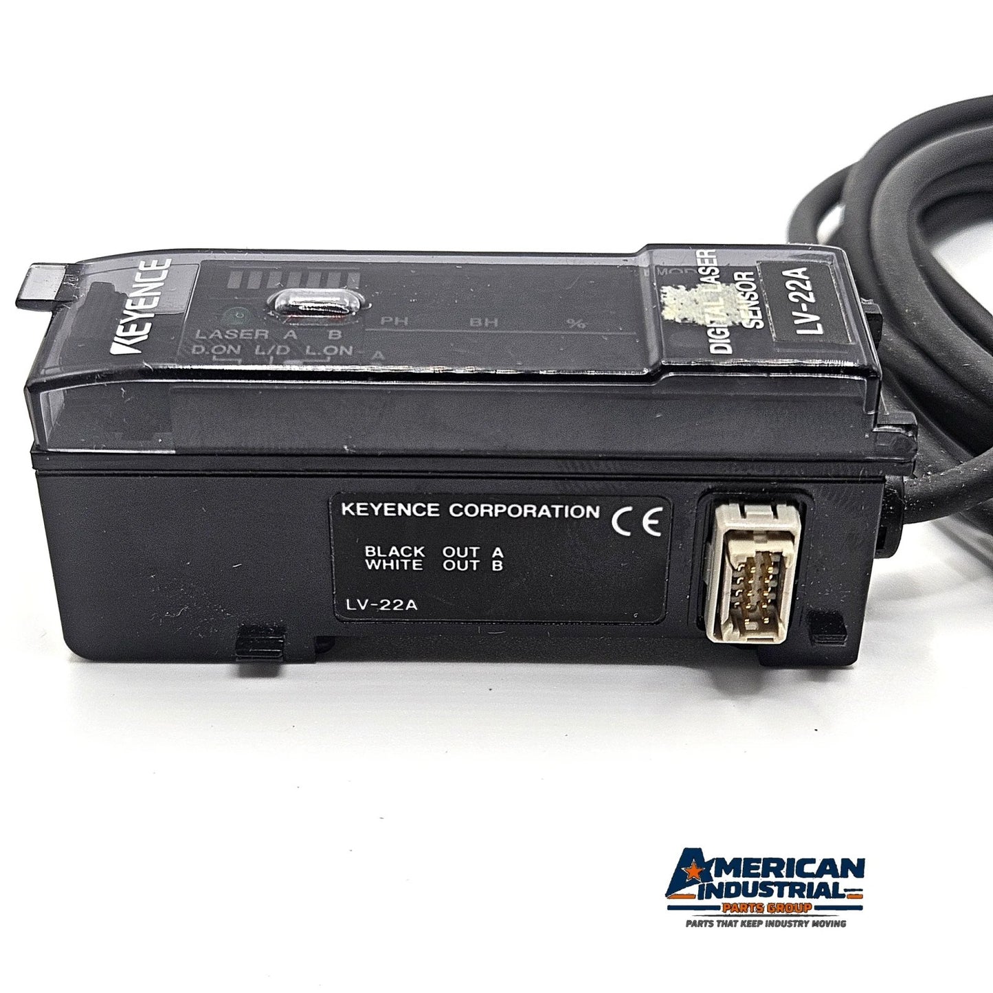 Keyence LV-22A digital laser sensor amplifier expansion unit NPN for industrial automation