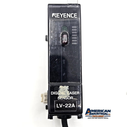 Keyence LV-22A digital laser sensor amplifier expansion unit NPN for industrial automation