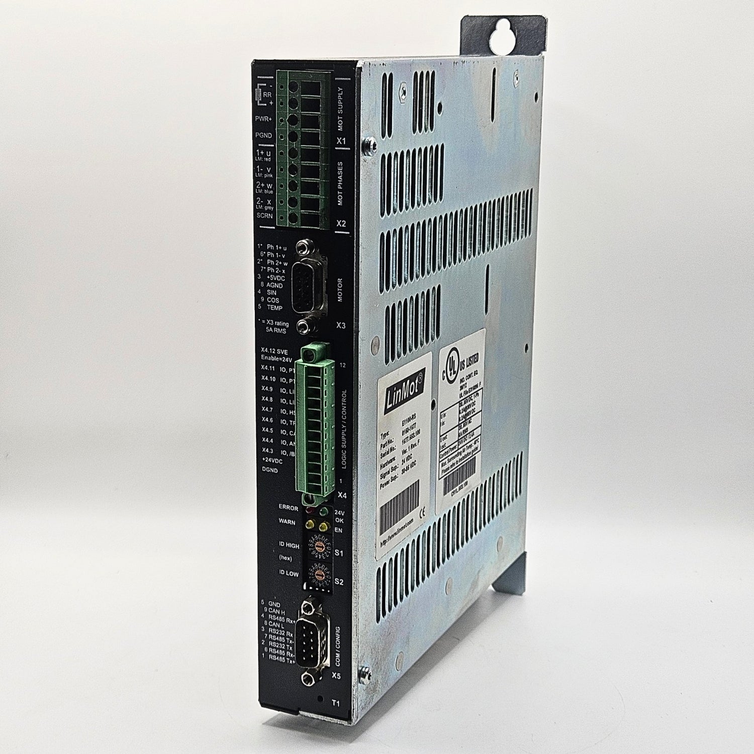 LinMot E1100-RS 0150-1677 linear servo drive 30-85VDC for industrial motion control and automation systems