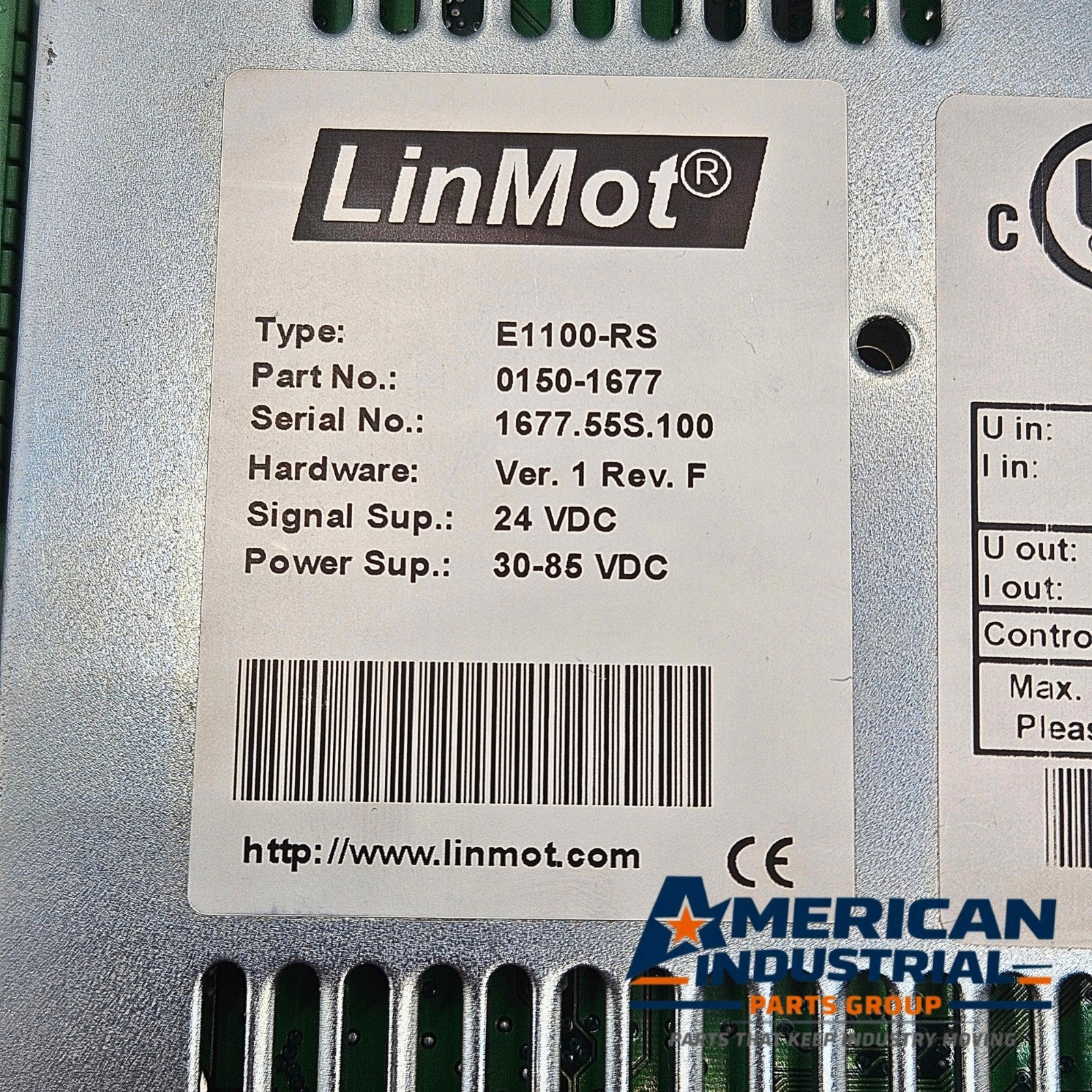 LinMot E1100-RS 0150-1677 linear servo drive 30-85VDC for industrial motion control and automation systems