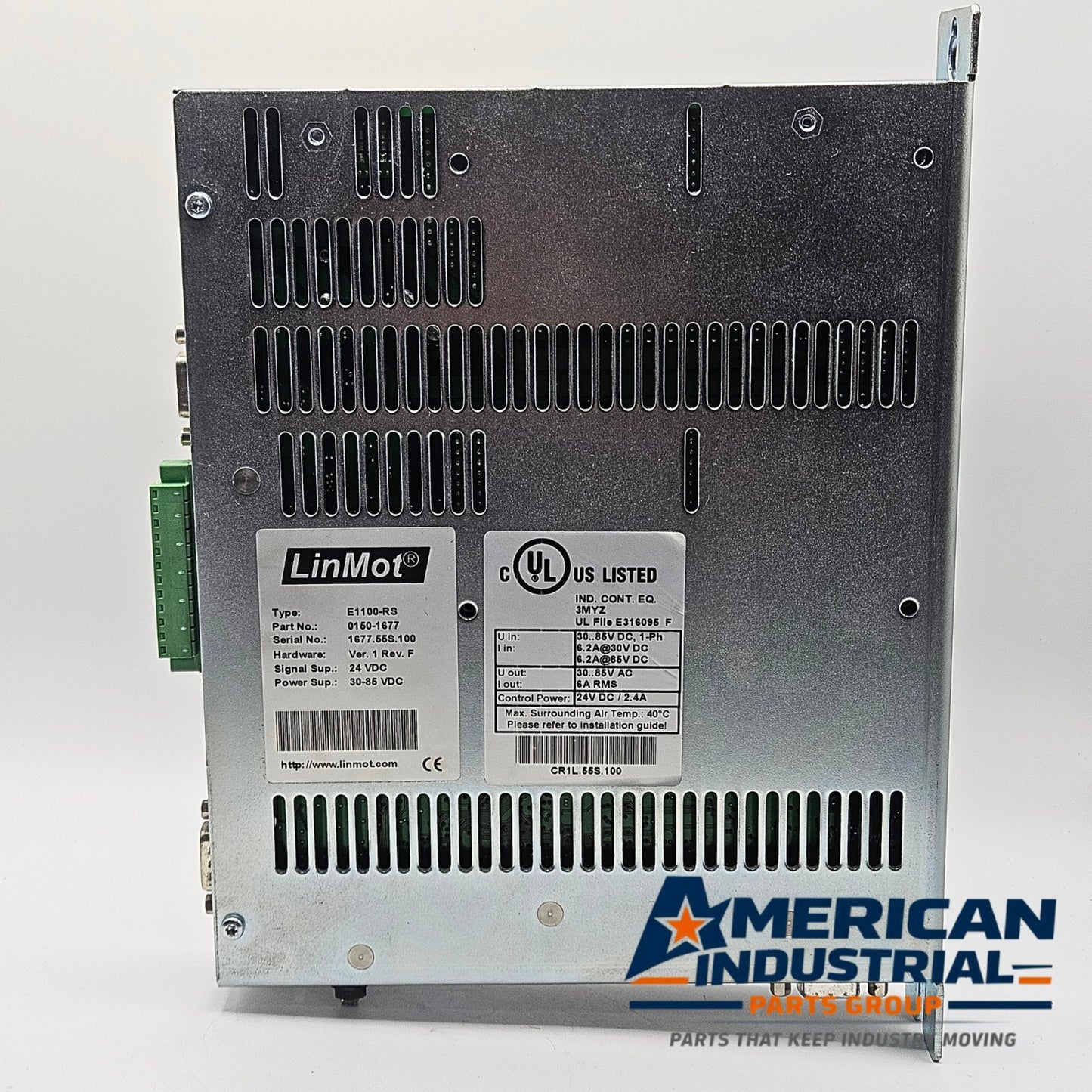 LinMot E1100-RS 0150-1677 linear servo drive 30-85VDC for industrial motion control and automation systems