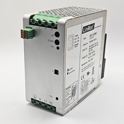LinMot S01-72/500 SPH500-7207/LI DIN rail power supply 72VDC 6.7A for industrial automation and motion control systems