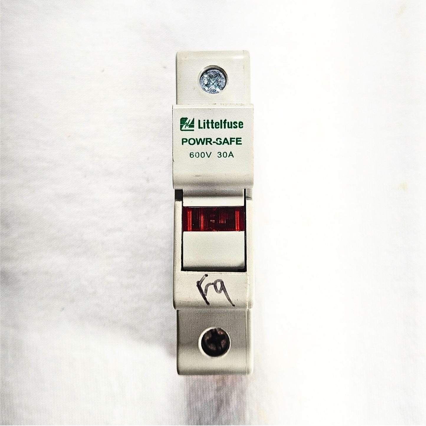 Littelfuse POWR-SAFE 600V 30A Class CC fuse holder for industrial electrical panels and MRO applications