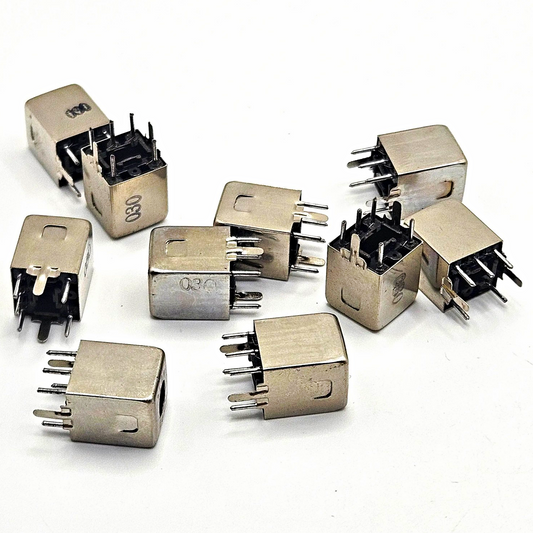 Lot of 10 GOOD PLAN 030 marked 5-pin metal can adjustable coils new old stock for vintage electronics repair and restoration