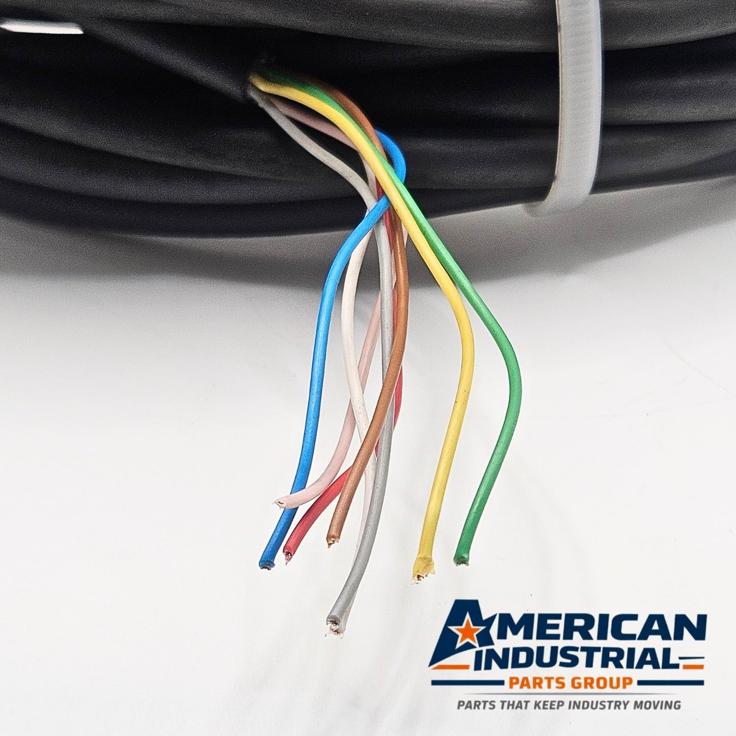 M12 8-pin female cordset encoder cable to flying leads for industrial sensors and automation