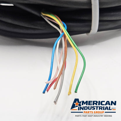 M12 8-pin female cordset encoder cable to flying leads for industrial sensors and automation