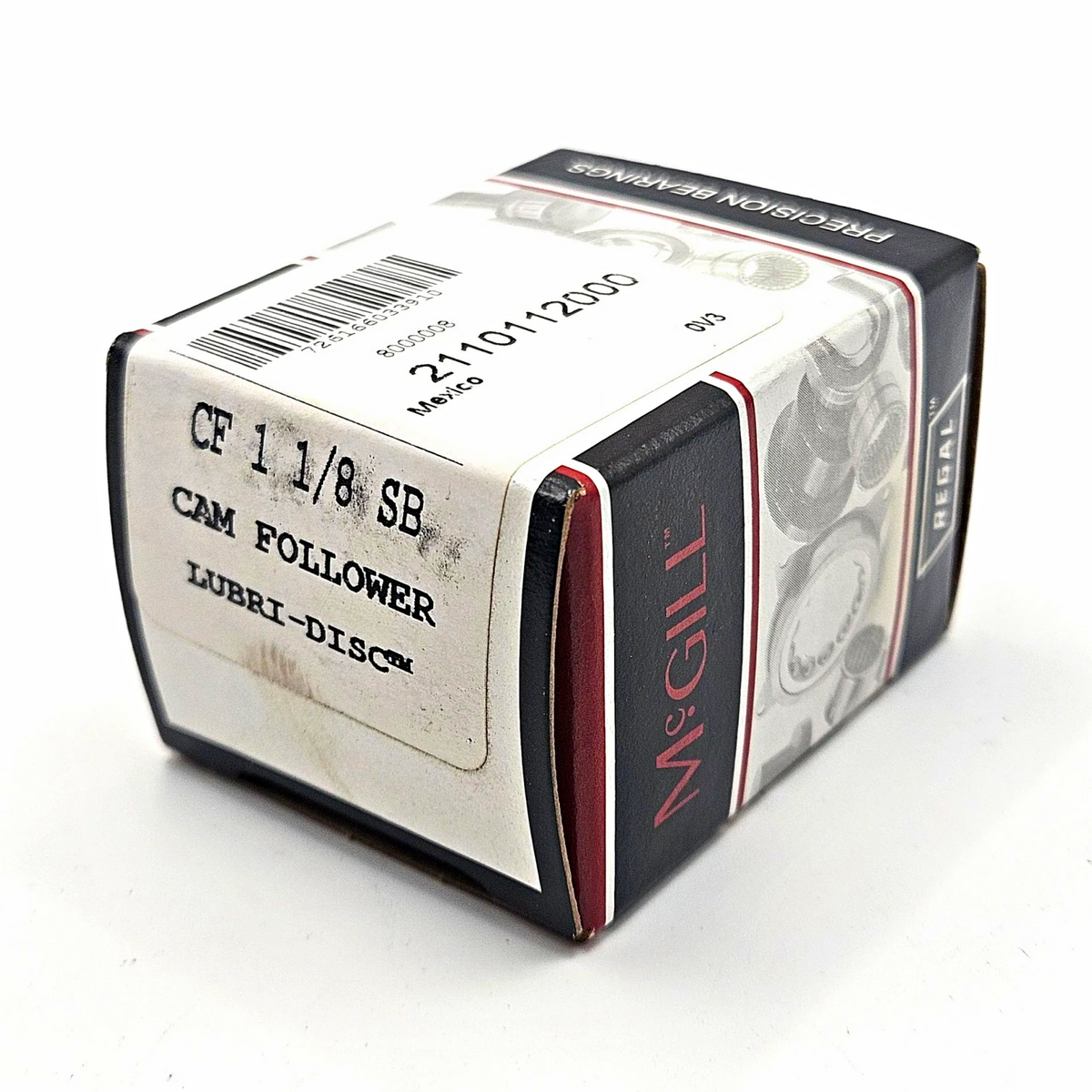McGill CF 1 1/8 SB 2110112000 CAMROL sealed stud-type cam follower 1-1/8 inch roller for industrial machinery and MRO replacement