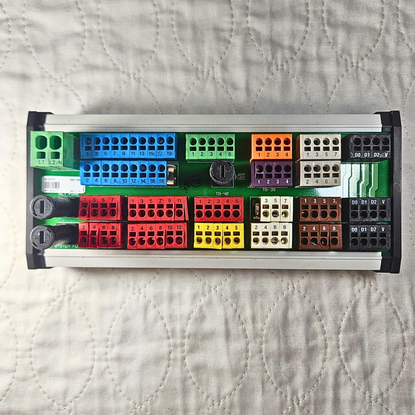MECUBA BA-35217 TB-40 terminal block interface board for industrial control panels and automation systems