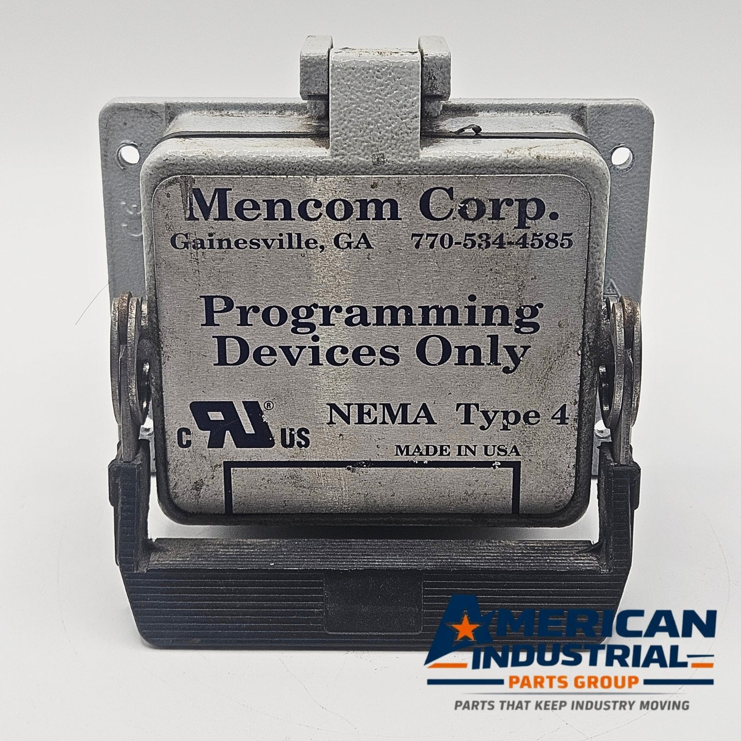 Mencom DP-DB9-RJ45-R-32 panel interface connector with DB9 and RJ45 programming port for industrial control panels and automation systems