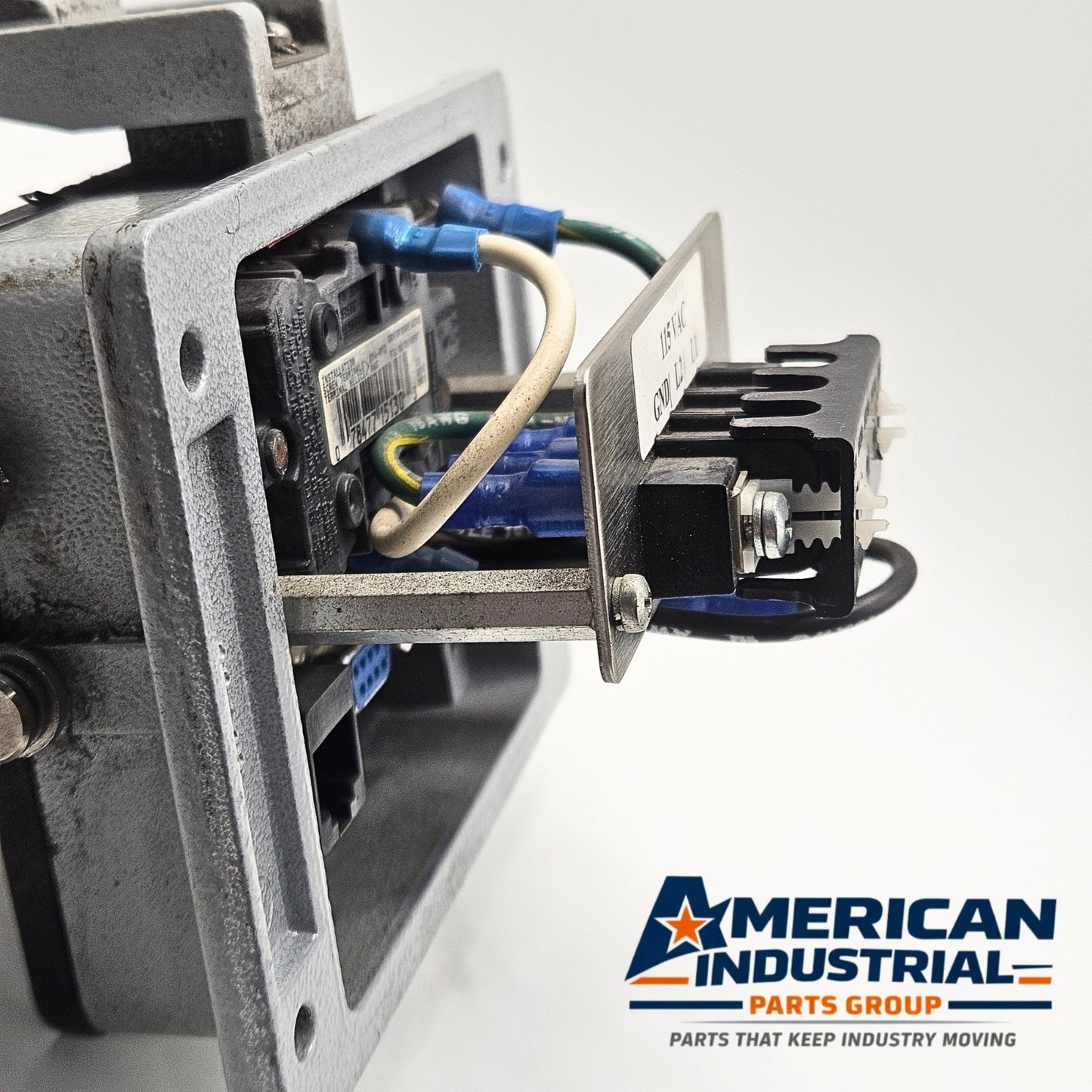 Mencom DP-DB9-RJ45-R-32 panel interface connector with DB9 and RJ45 programming port for industrial control panels and automation systems
