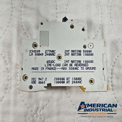 Merlin Gerin Multi 9 C60N 1A Type C circuit breaker 277VAC DIN rail for industrial electrical panels and MRO applications