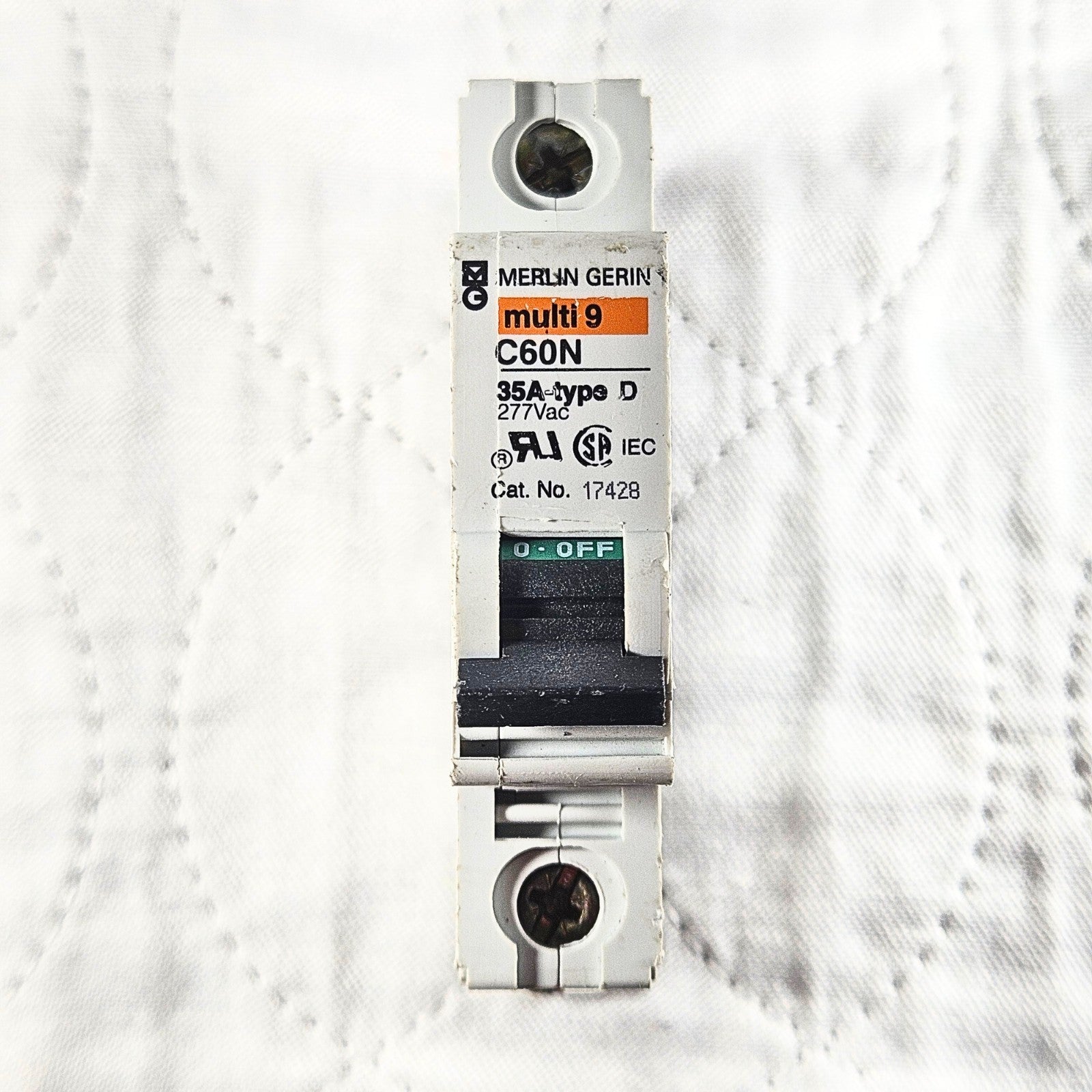 Merlin Gerin Multi 9 C60N circuit breaker for industrial automation and MRO electrical panel applications. American Industrial Parts Group.