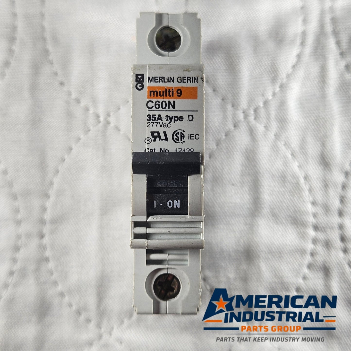 Merlin Gerin Multi 9 C60N circuit breaker for industrial automation and MRO electrical panel applications. American Industrial Parts Group.