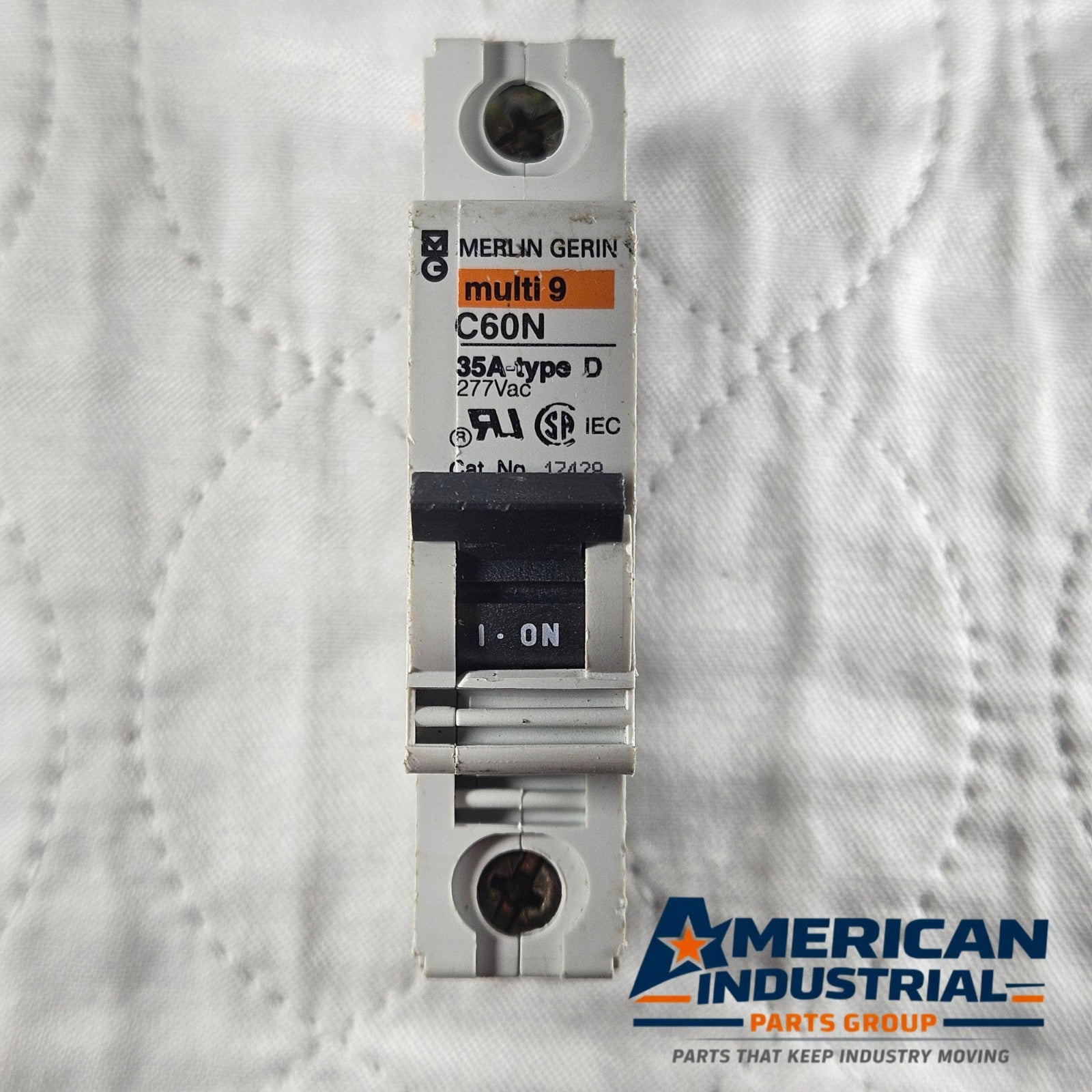 Merlin Gerin Multi 9 C60N circuit breaker for industrial automation and MRO electrical panel applications. American Industrial Parts Group.