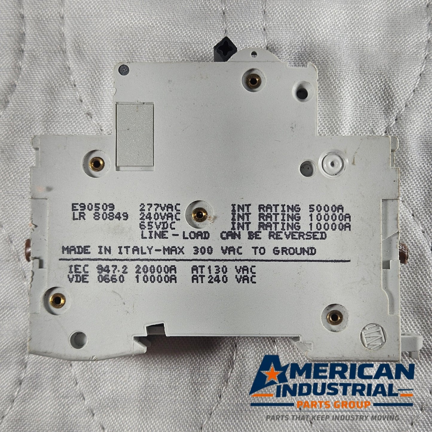 Merlin Gerin Multi 9 C60N circuit breaker for industrial automation and MRO electrical panel applications. American Industrial Parts Group.