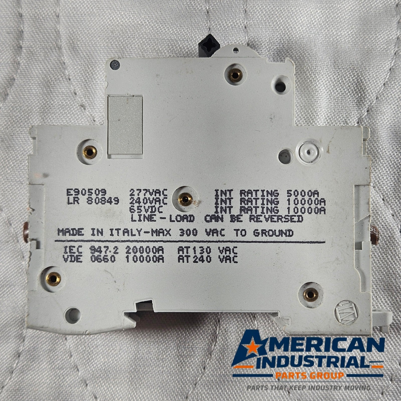 Merlin Gerin Multi 9 C60N circuit breaker for industrial automation and MRO electrical panel applications. American Industrial Parts Group.