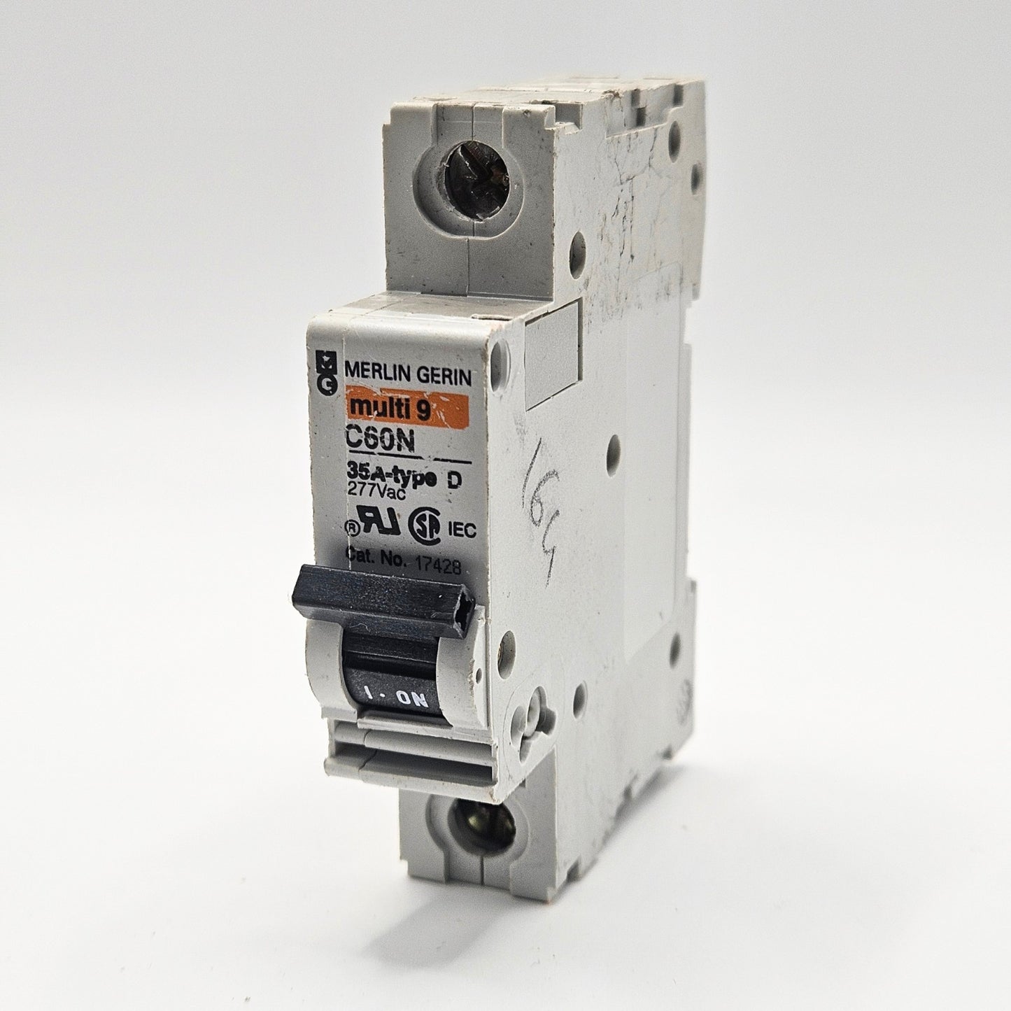 Merlin Gerin Multi 9 C60N circuit breaker for industrial automation and MRO electrical panel applications. American Industrial Parts Group.