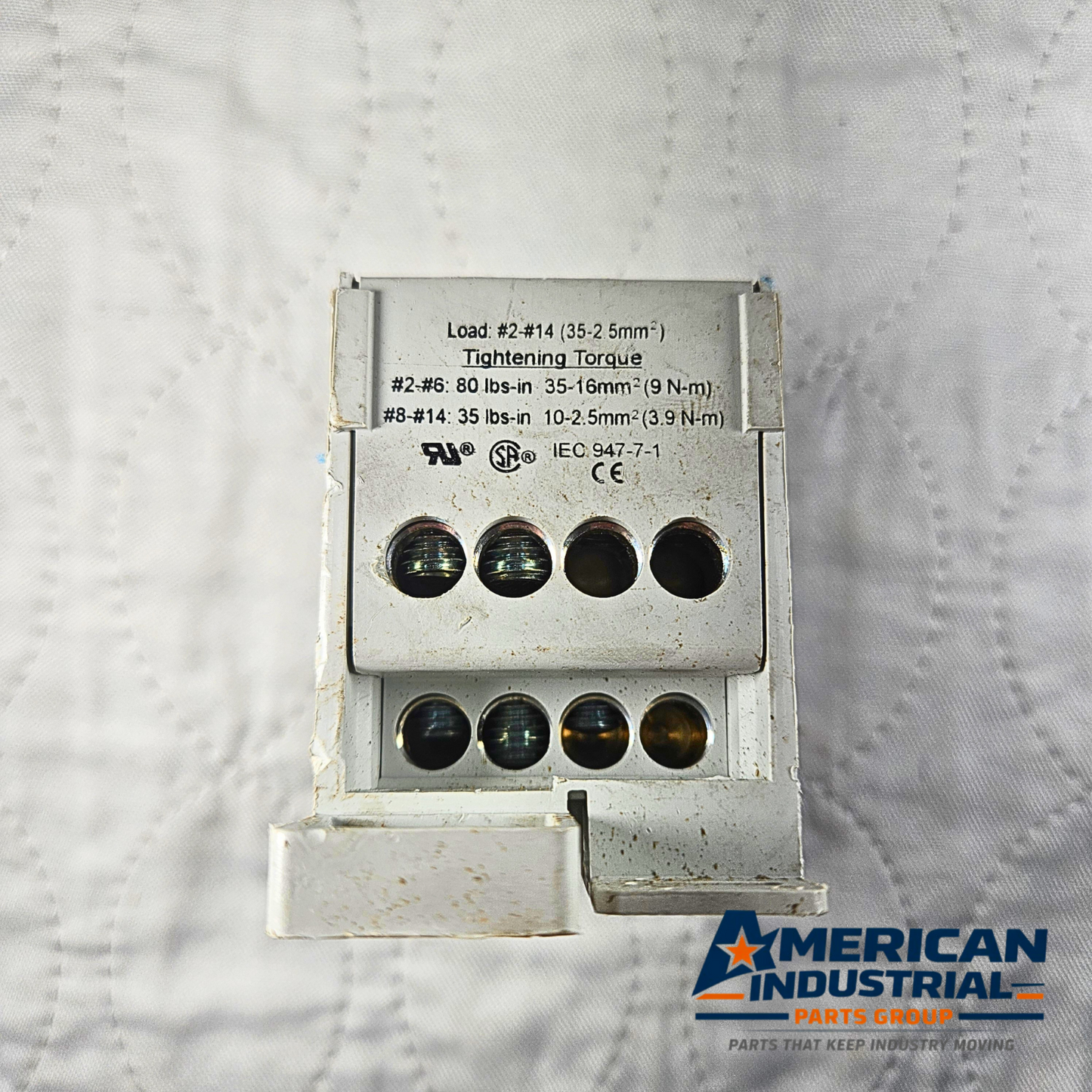 Mersen FSPDB3A power distribution block for industrial automation and MRO applications. American Industrial Parts Group.