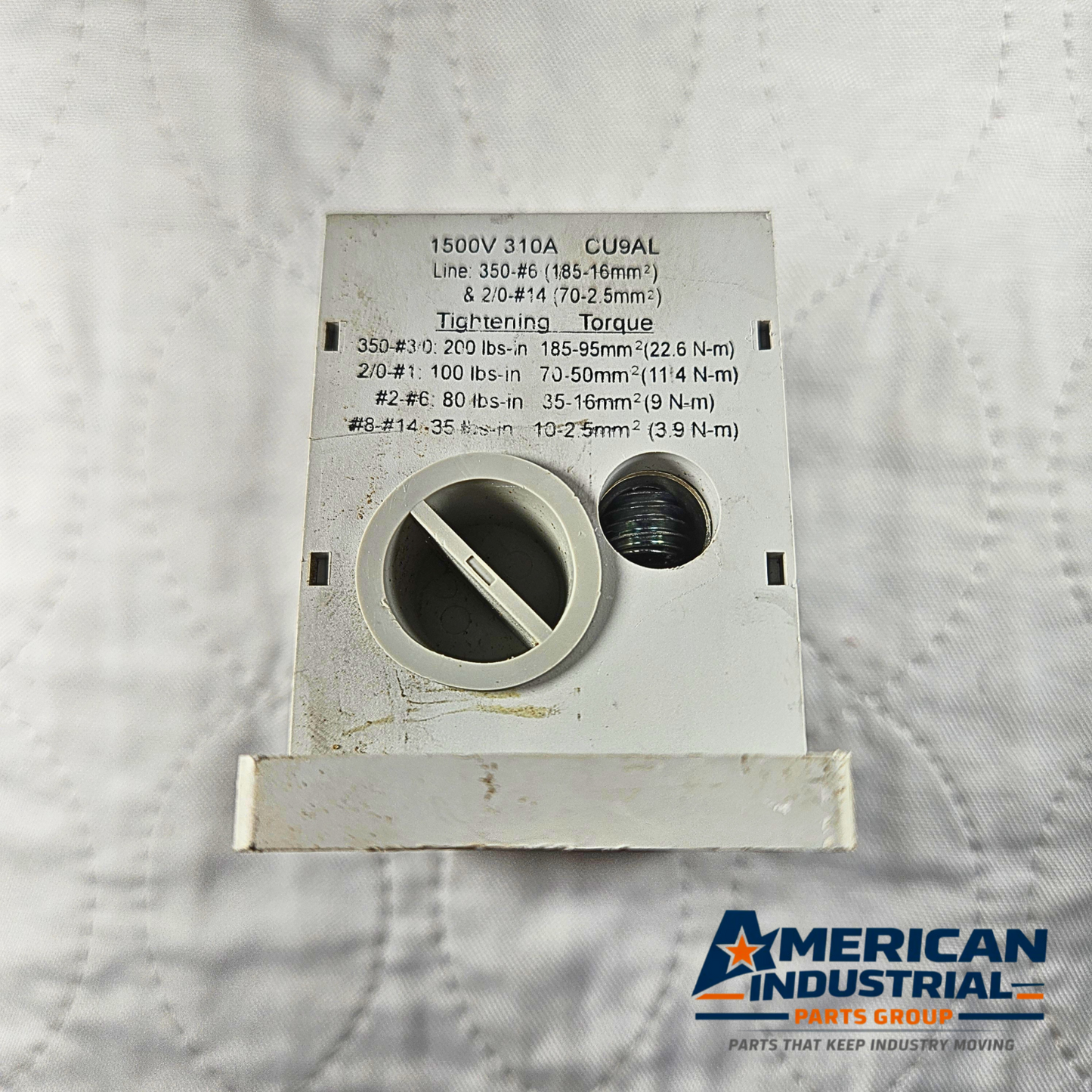Mersen FSPDB3A power distribution block for industrial automation and MRO applications. American Industrial Parts Group.