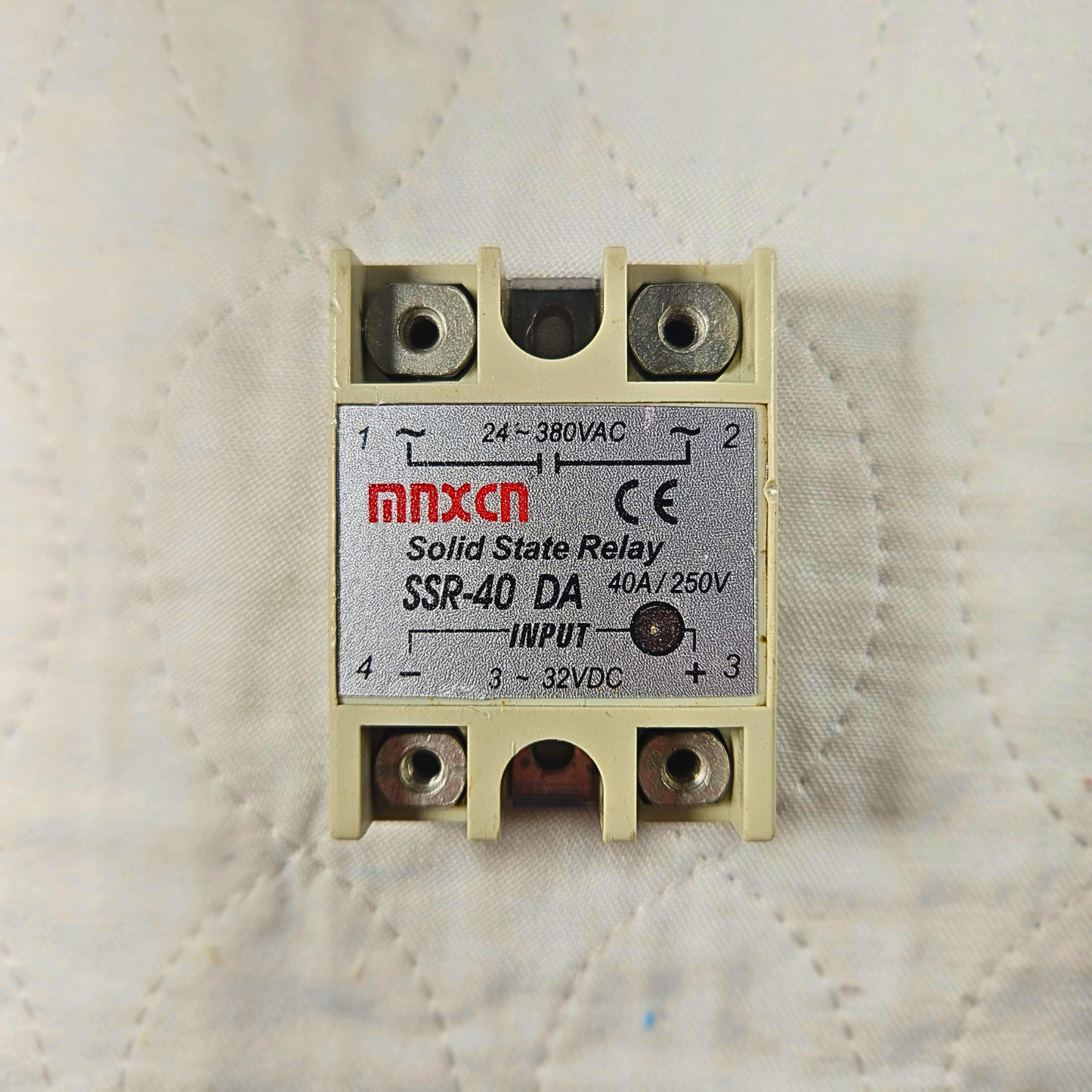 Mnxn SSR-40DA solid state relay 40A 250VAC 3-32VDC input for industrial control panels and automation systems