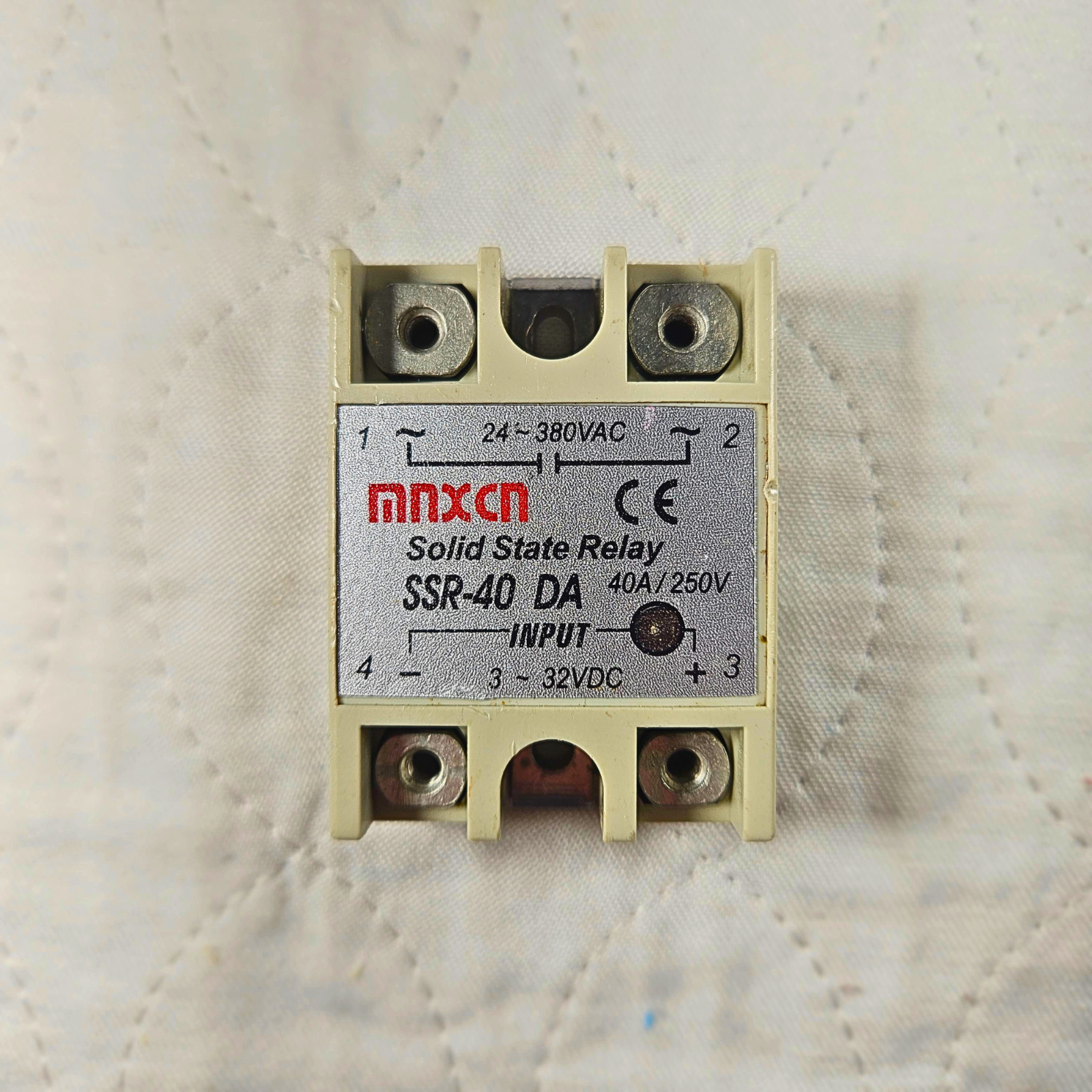 Mnxn SSR-40DA solid state relay 40A 250VAC 3-32VDC input for industrial control panels and automation systems