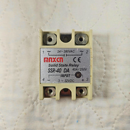 Mnxn SSR-40DA solid state relay 40A 250VAC 3-32VDC input for industrial control panels and automation systems