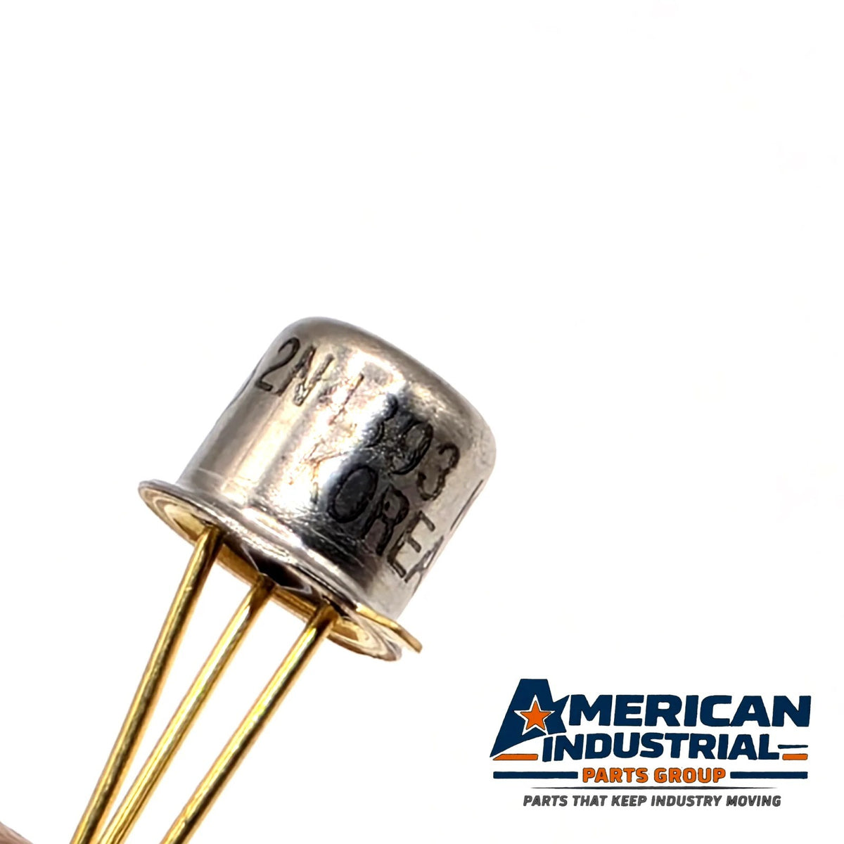 Motorola 2N4393 N-channel JFET switch TO-18 metal can gold leads for analog switching repair from American Industrial Parts Group