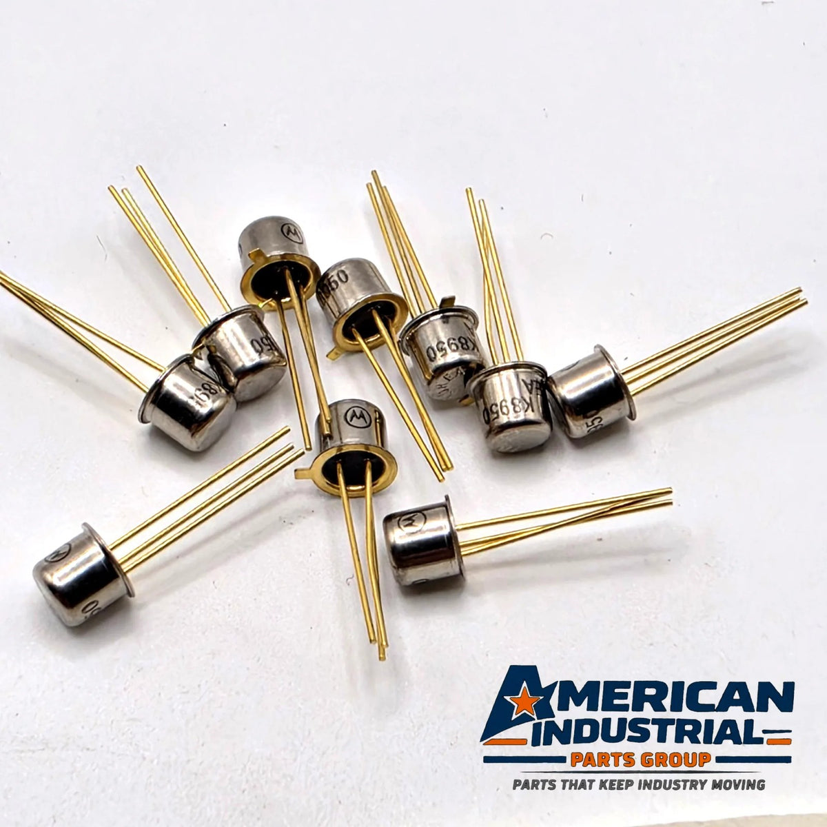 Lot of 10 Motorola 2N4393 N-channel JFET switches TO-18 metal can gold leads for analog switching repair from American Industrial Parts Group
