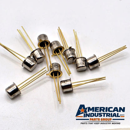 Lot of 10 Motorola 2N4393 N-channel JFET switches TO-18 metal can gold leads for analog switching repair from American Industrial Parts Group