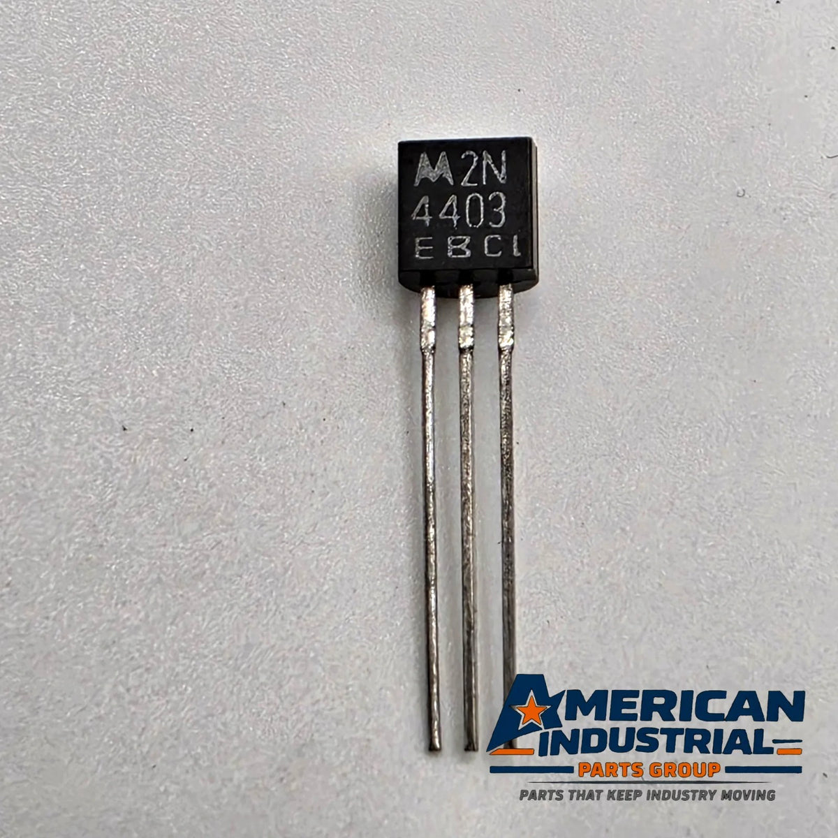 Motorola 2N4403 PNP general purpose transistor TO-92 40V 600mA for electronic repair from American Industrial Parts Group
