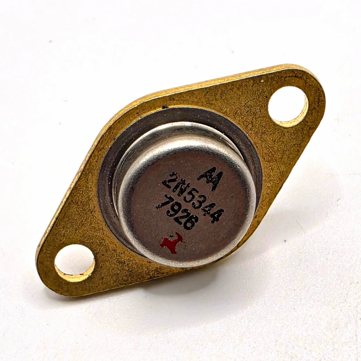 Motorola 2N5344 PNP power transistor 250V 1A TO-66 gold flange for amplifier and switching repair from American Industrial Parts Group