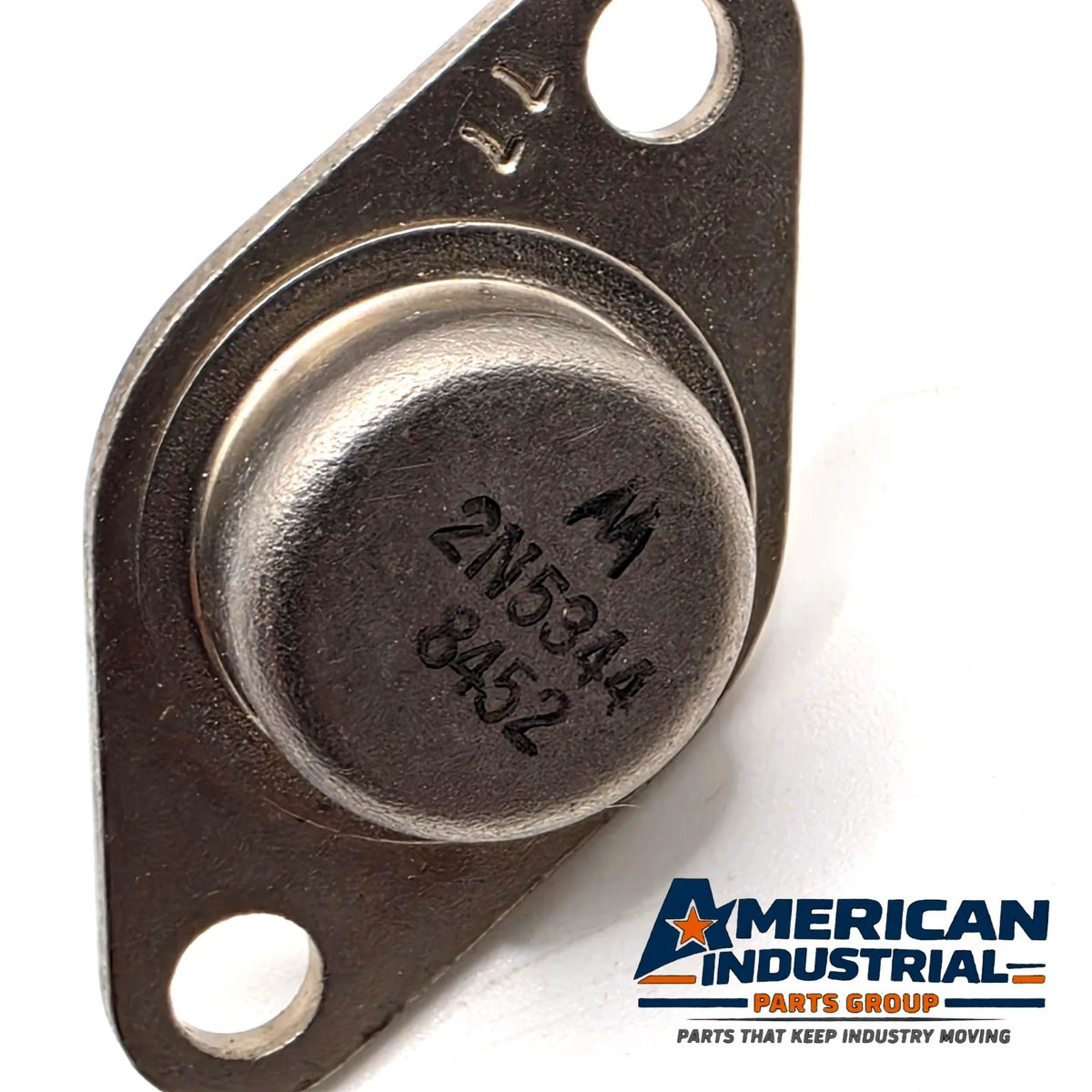 Motorola 2N5344 PNP power transistor 250V 1A TO-66 gold flange for amplifier and switching repair from American Industrial Parts Group