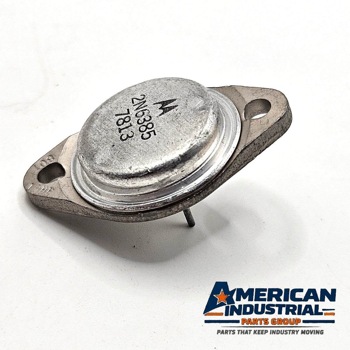 Motorola 2N6385 NPN Darlington power transistor 80V 10A TO-3 new old stock for power switching and audio amplifier repair